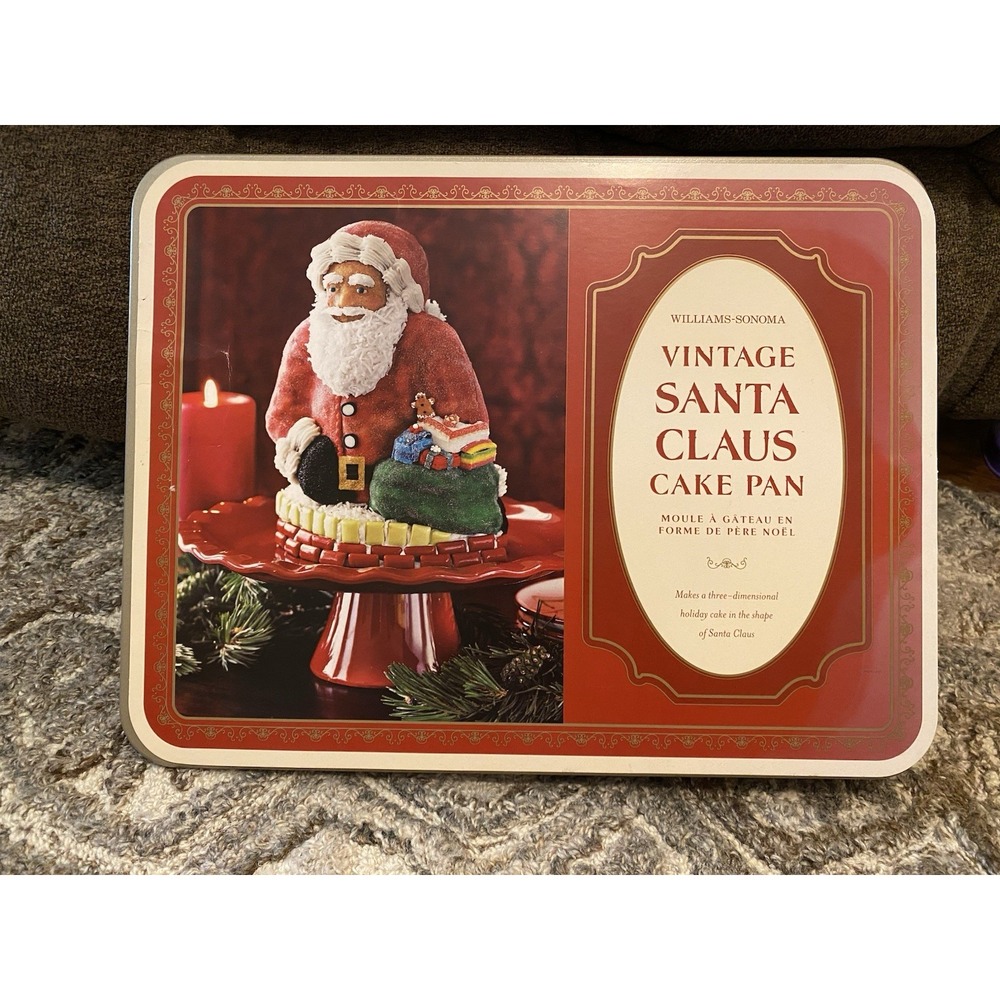 Williams-Sonoma Nordic Ware Vintage Santa Claus 3D Non-Stick Cake Pan Christmas